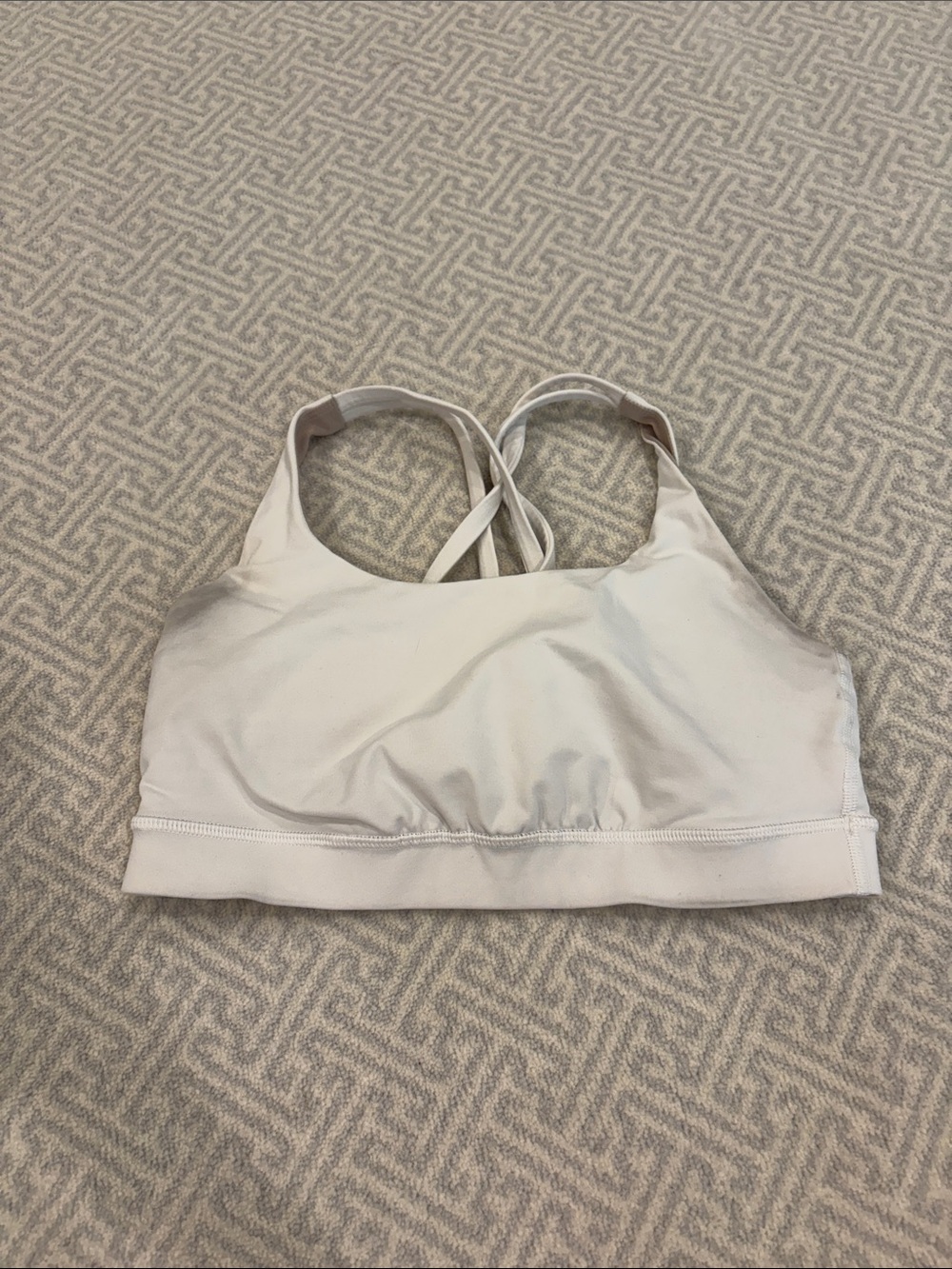 lululemon athletica White Strappy Sport Bra